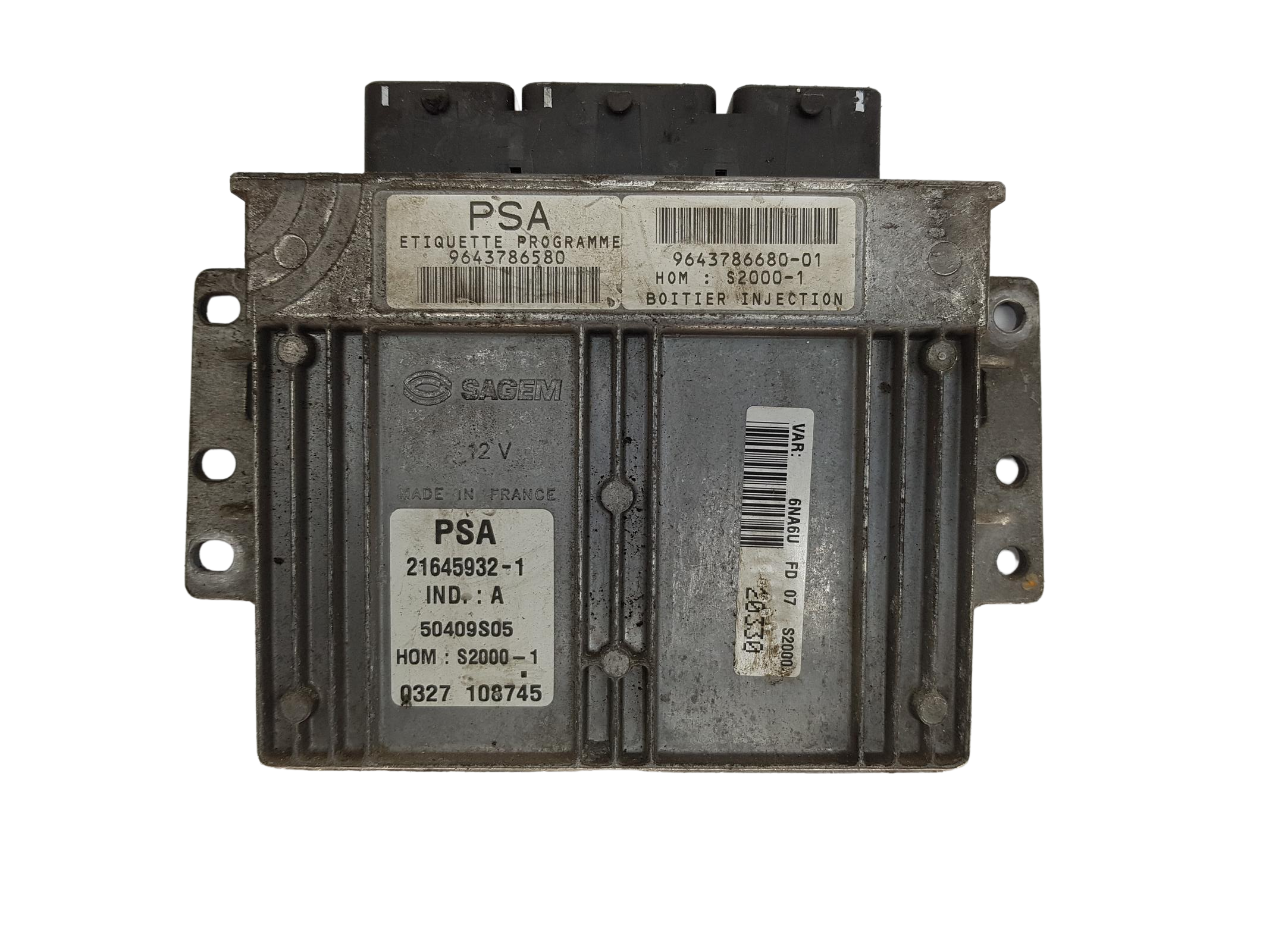 Controller 9643786580 9643786680-01 21645932-1 PSA Sagem 15290 main product photo