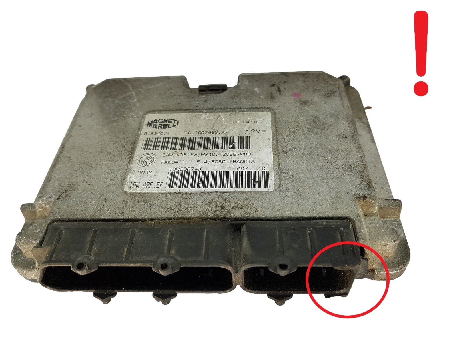 Controller 51834074 BC.0097663.A 4AF.SF/HW407/20BB-WR0 Magneti Marelli main product photo