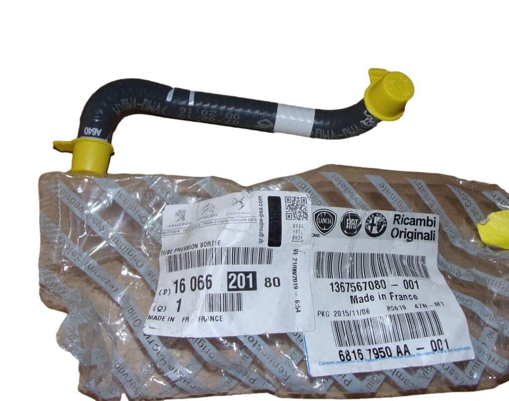 Air Hose New Original 1606620180 Citroen Peugeot main product photo