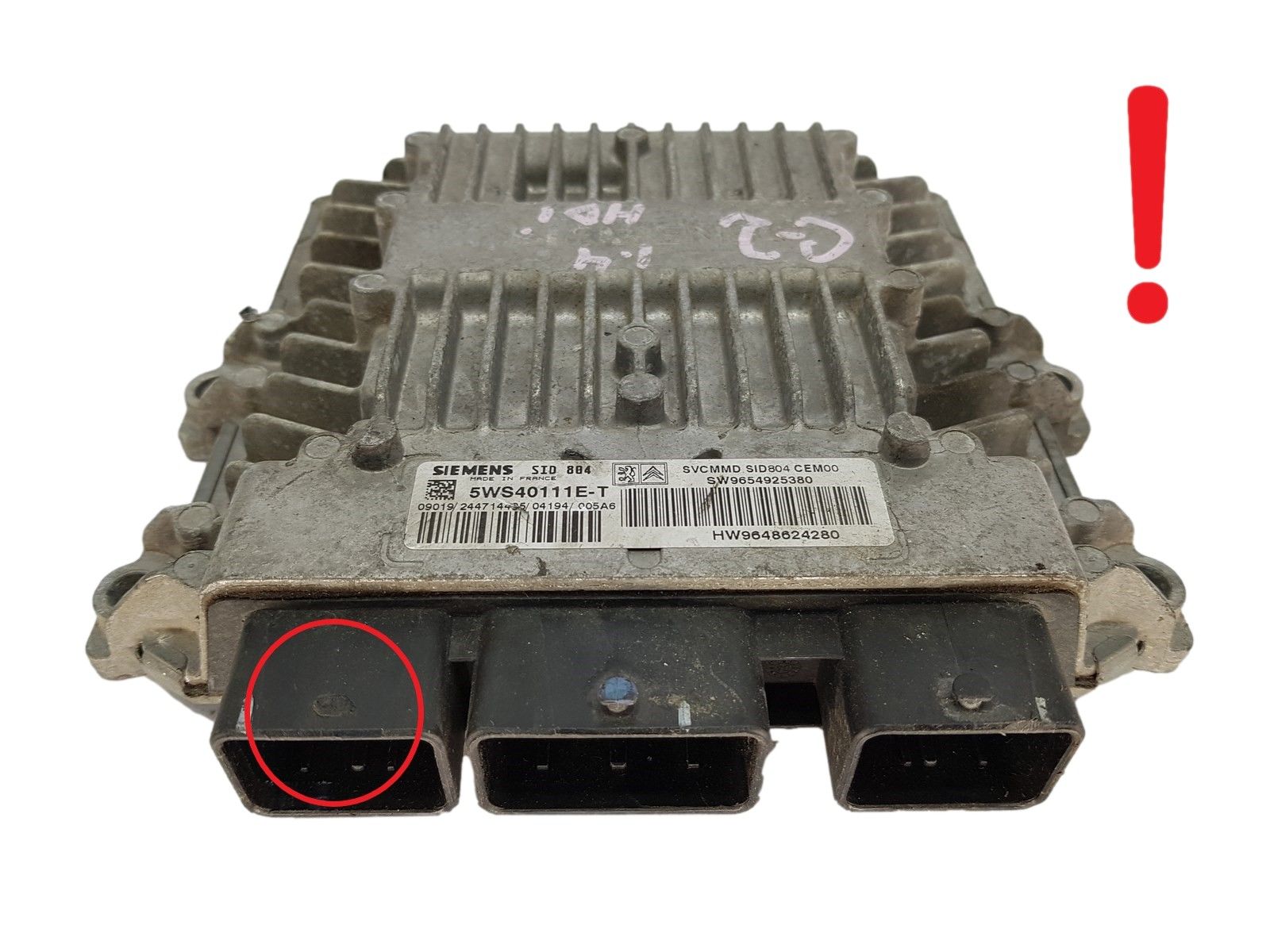 Controller 5WS40111E-T 9654925380 9648624280 PSA Siemens 16184 main product photo