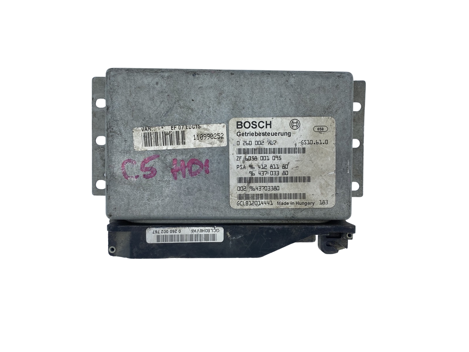 Controller PSA 0260002767 9641281180 Bosch 55274 main product photo