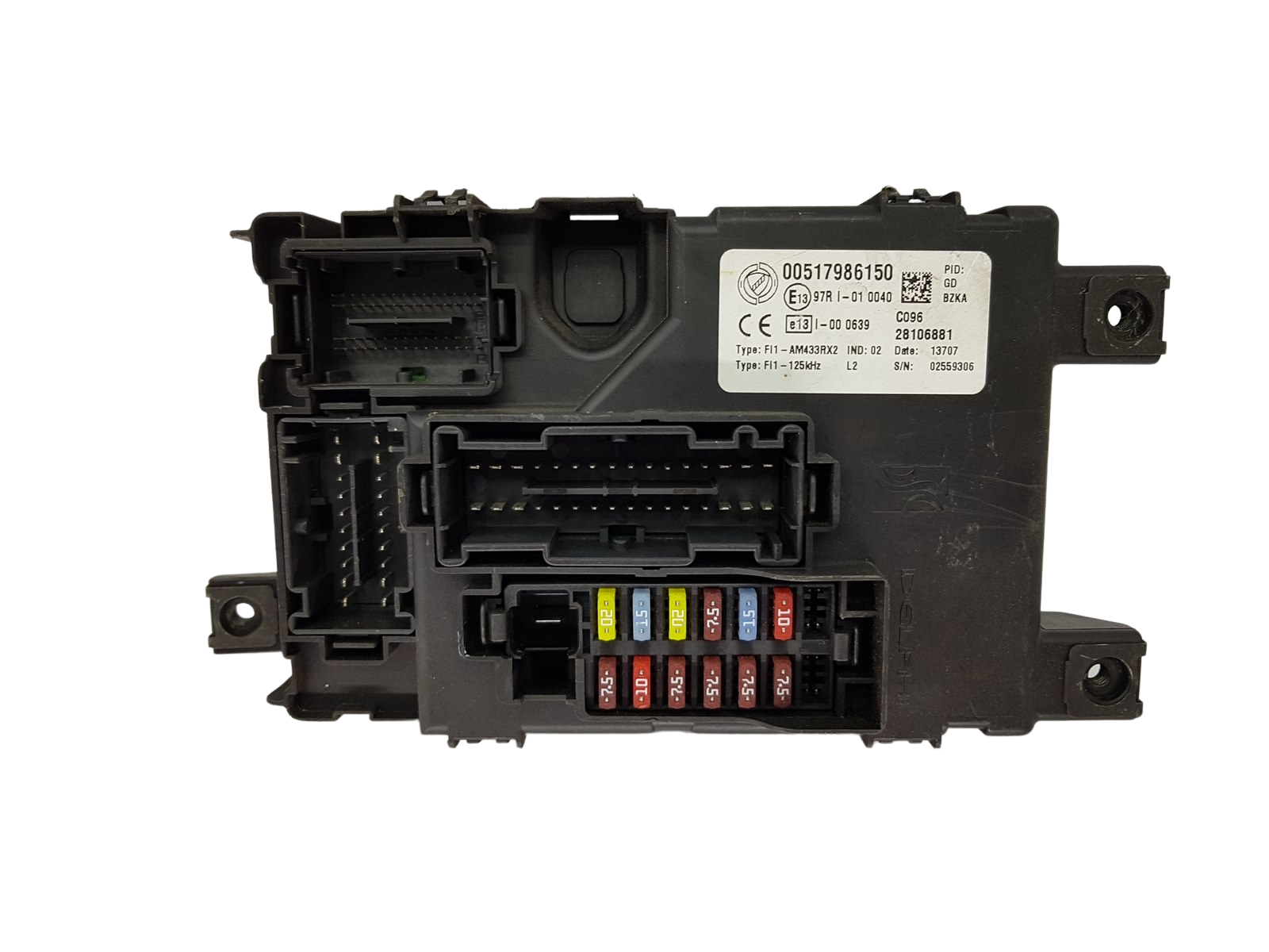 Fuse Box Fiat 00517986150 28106881 Delphi 18411 main product photo