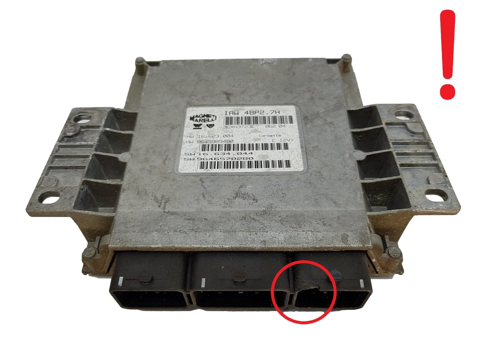 Controller PSA 9646570280 IAW48P2.7H 9645989480 Magneti Marelli 14491 main product photo