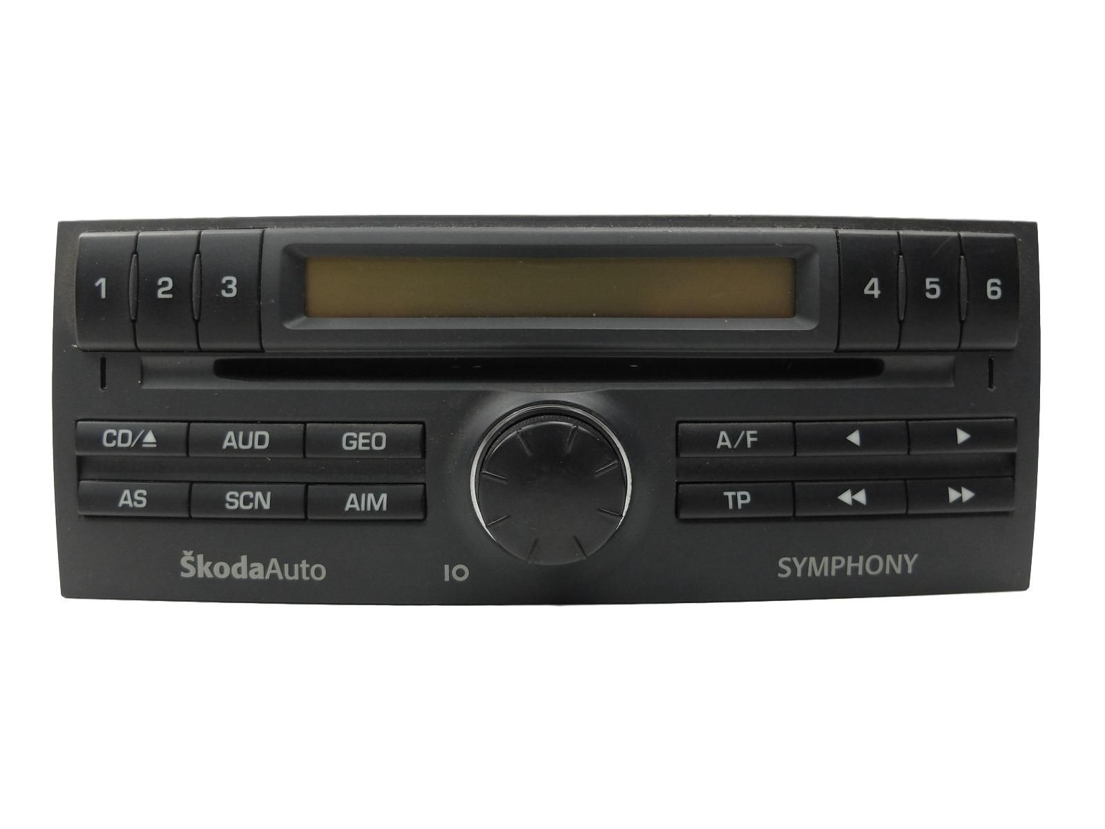 Cd Radio Player Skoda Fabia 6Y0035156E SKZAZ9F Symphony main product photo