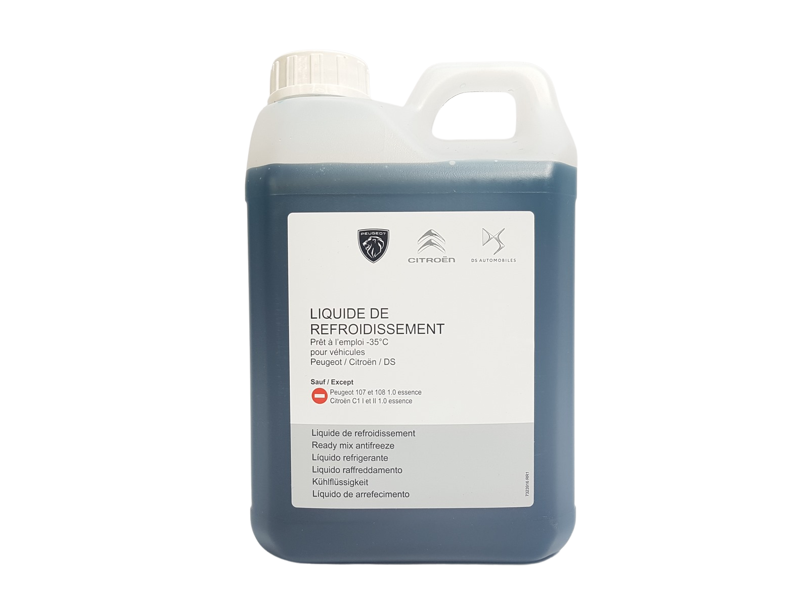 Coolant Original Citroen Peugeot 1637756380 2L main product photo