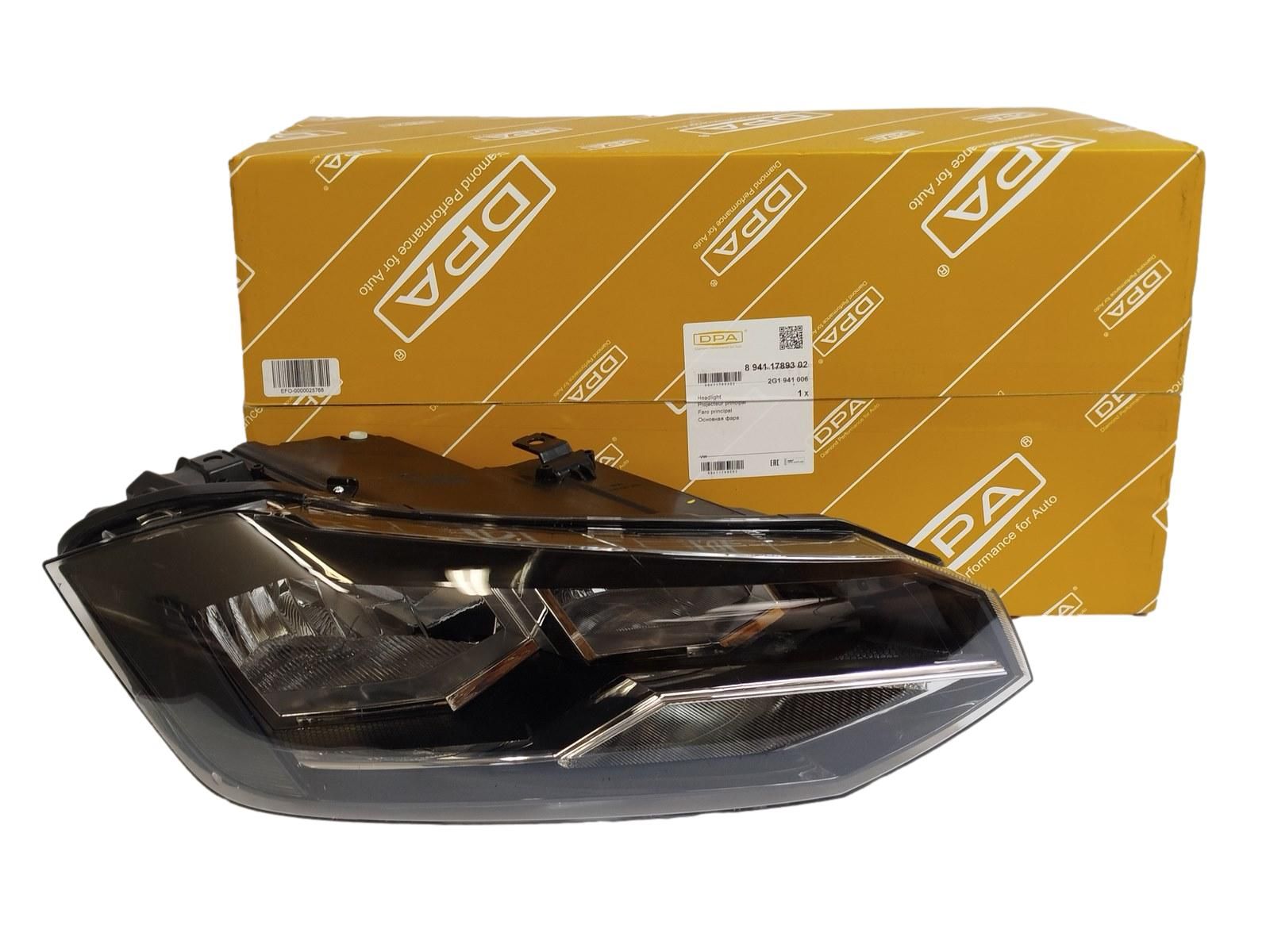 Headlamp Right For VW Polo 2G1941006 89411789302 DPA main product photo