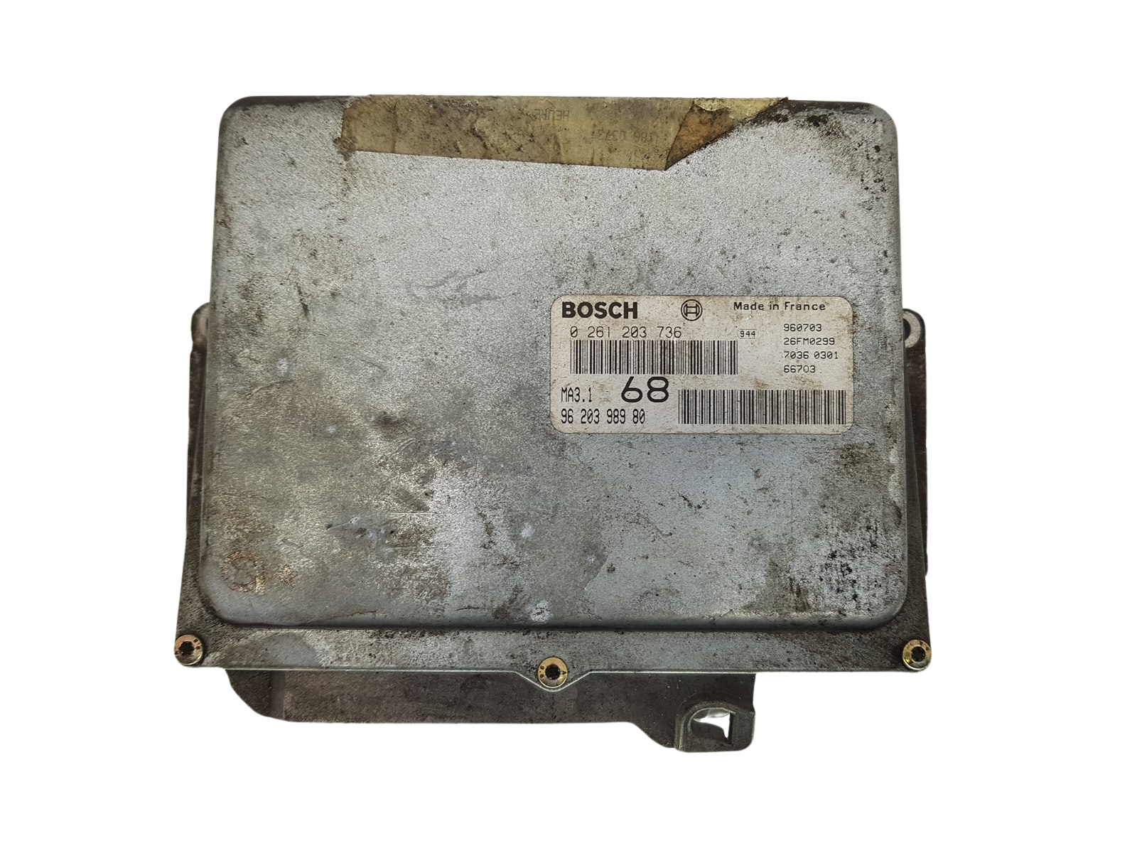 Controller 0261203736 9620398980 MA3.1 PSA Bosch 2883 main product photo