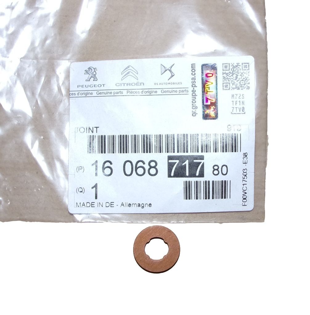 Gasket, Seal New Original 1606871780 Citroen Peugeot main product photo
