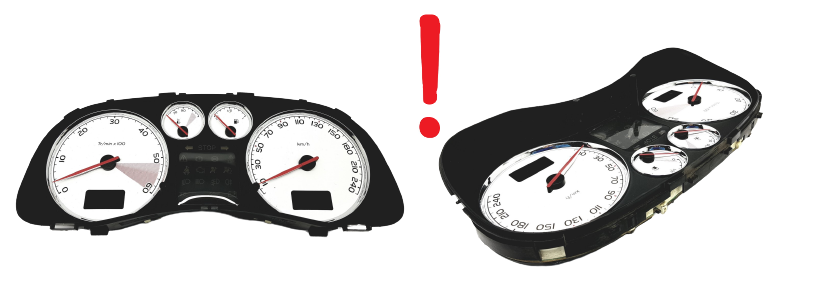 Speedometer/Instrument Cluster Peugeot 307 P9661323180 E01 57071 main product photo
