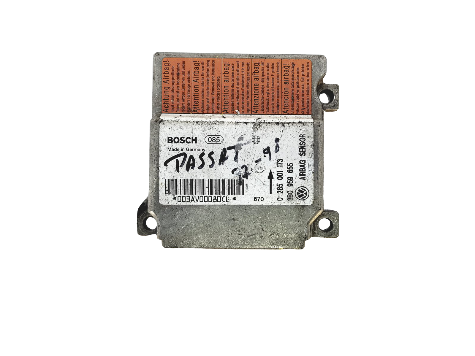 Controller Moduł 0285001173 3B0959655 VW Bosch 22996 main product photo