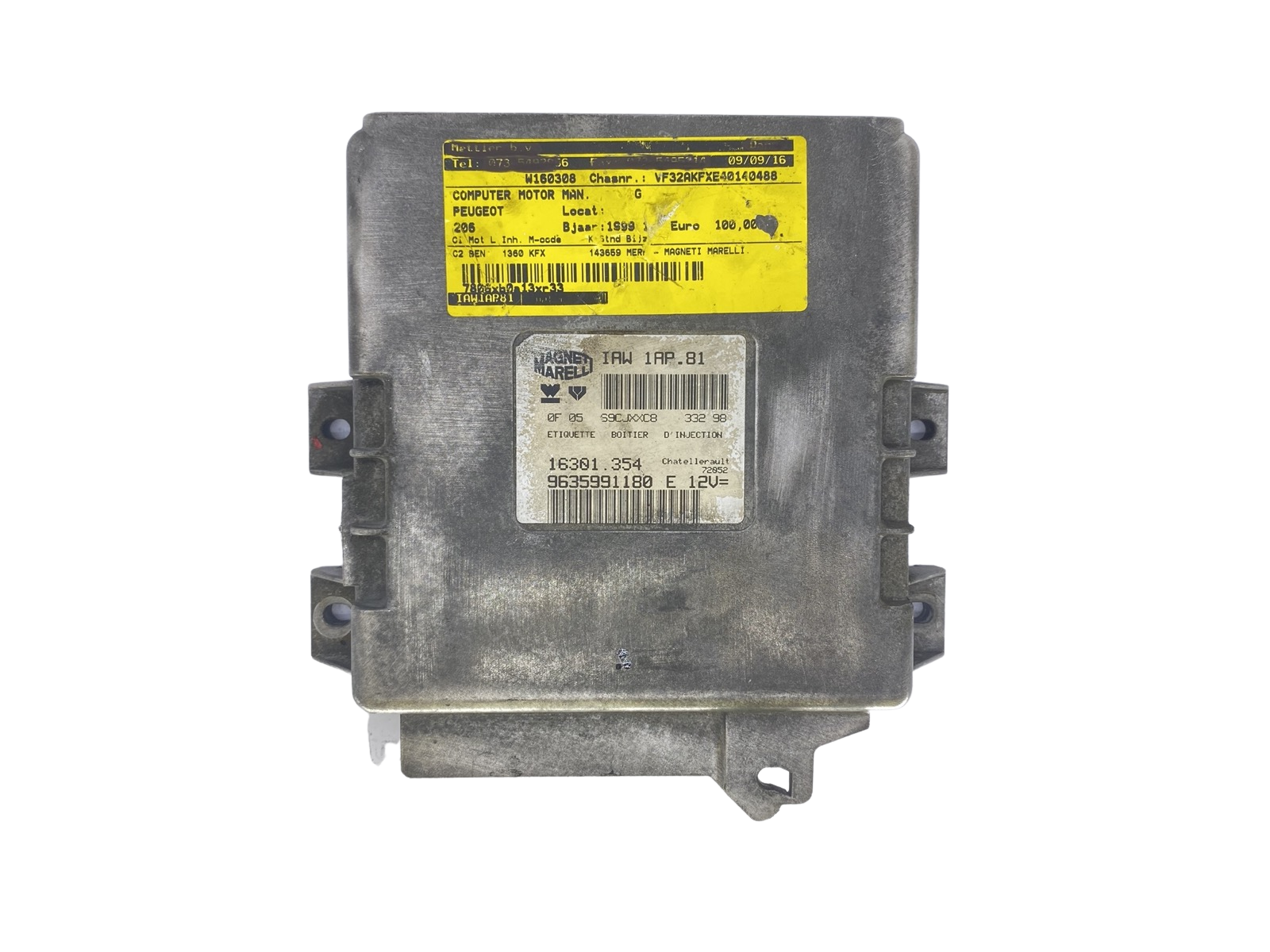 Controller 9635991180 IAW1AP.81 16301.354 PSA Magneti Marelli 57132 main product photo