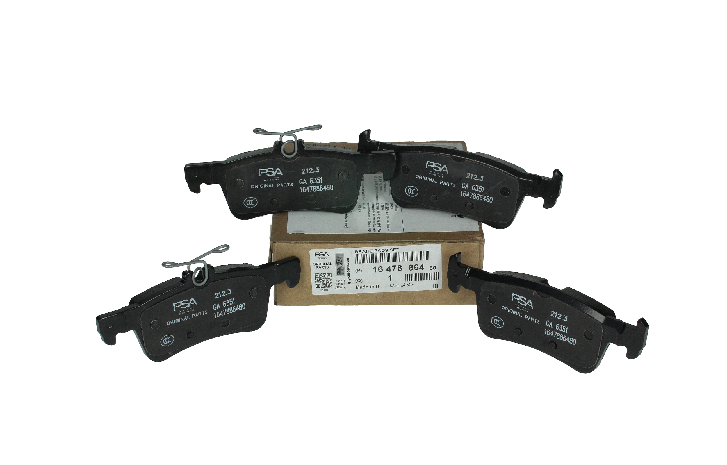 Brake Pads Rear Original 1647886480 Peugeot main product photo