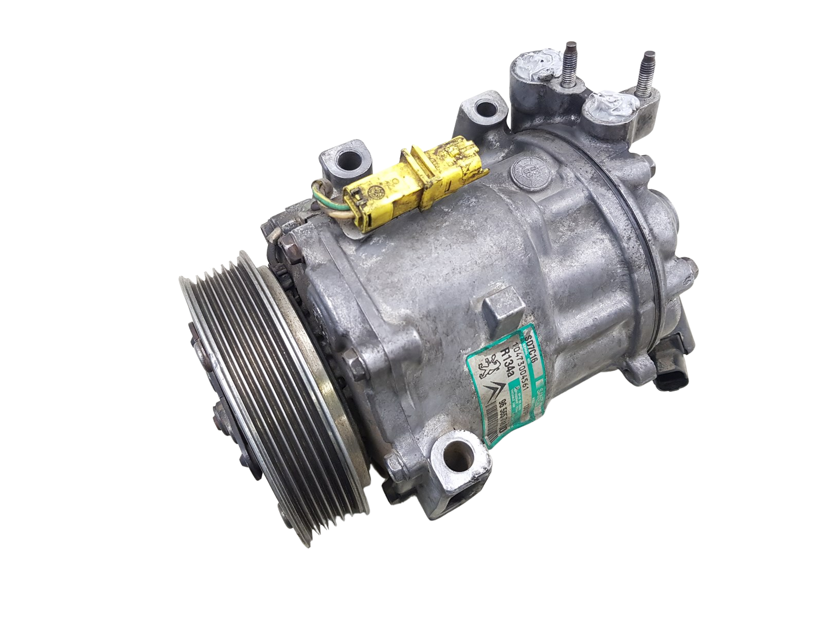 Air Con Compressor/Pump 6453RF 9656574080 SD7C16 1301F Sanden Citroen Peugeot main product photo