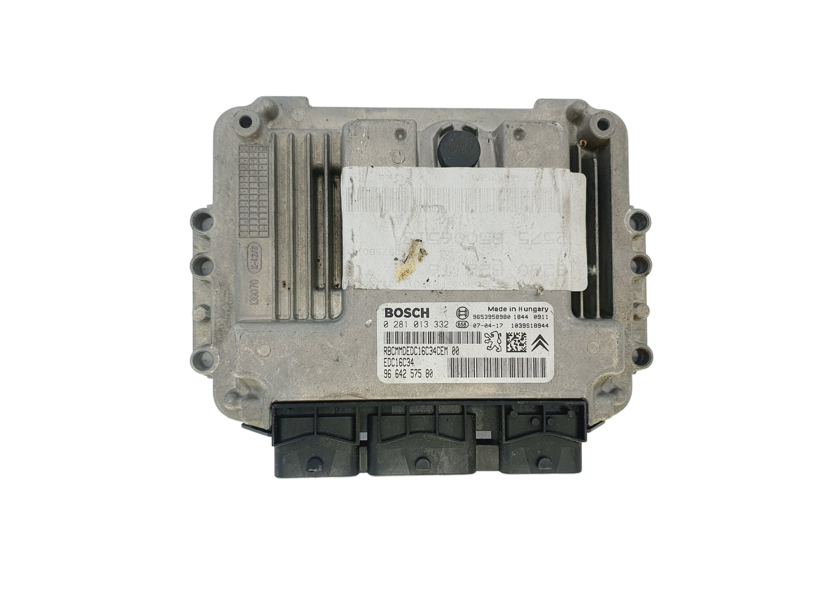 Controller 0281013332 9664257580 9653958980 EDC16C34 PSA Bosch 46764 main product photo