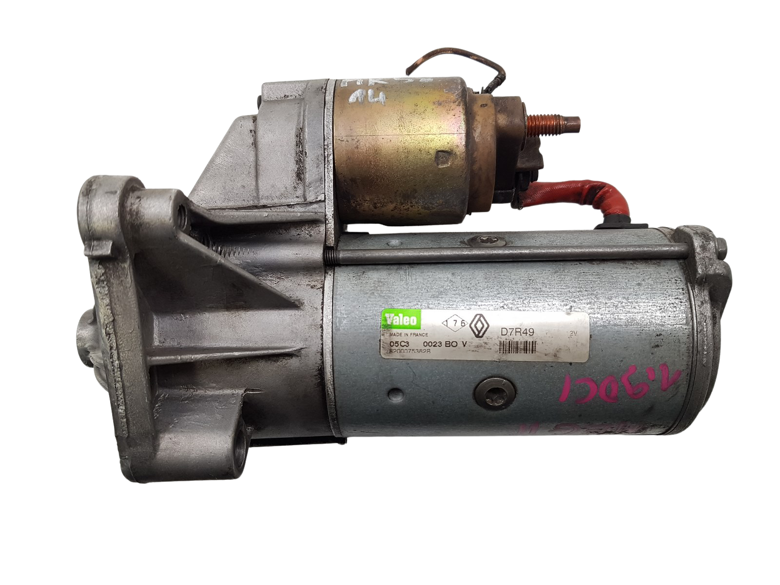 Starter Renault 8200075362 D7R49 1.9 DCI Valeo 1264 main product photo