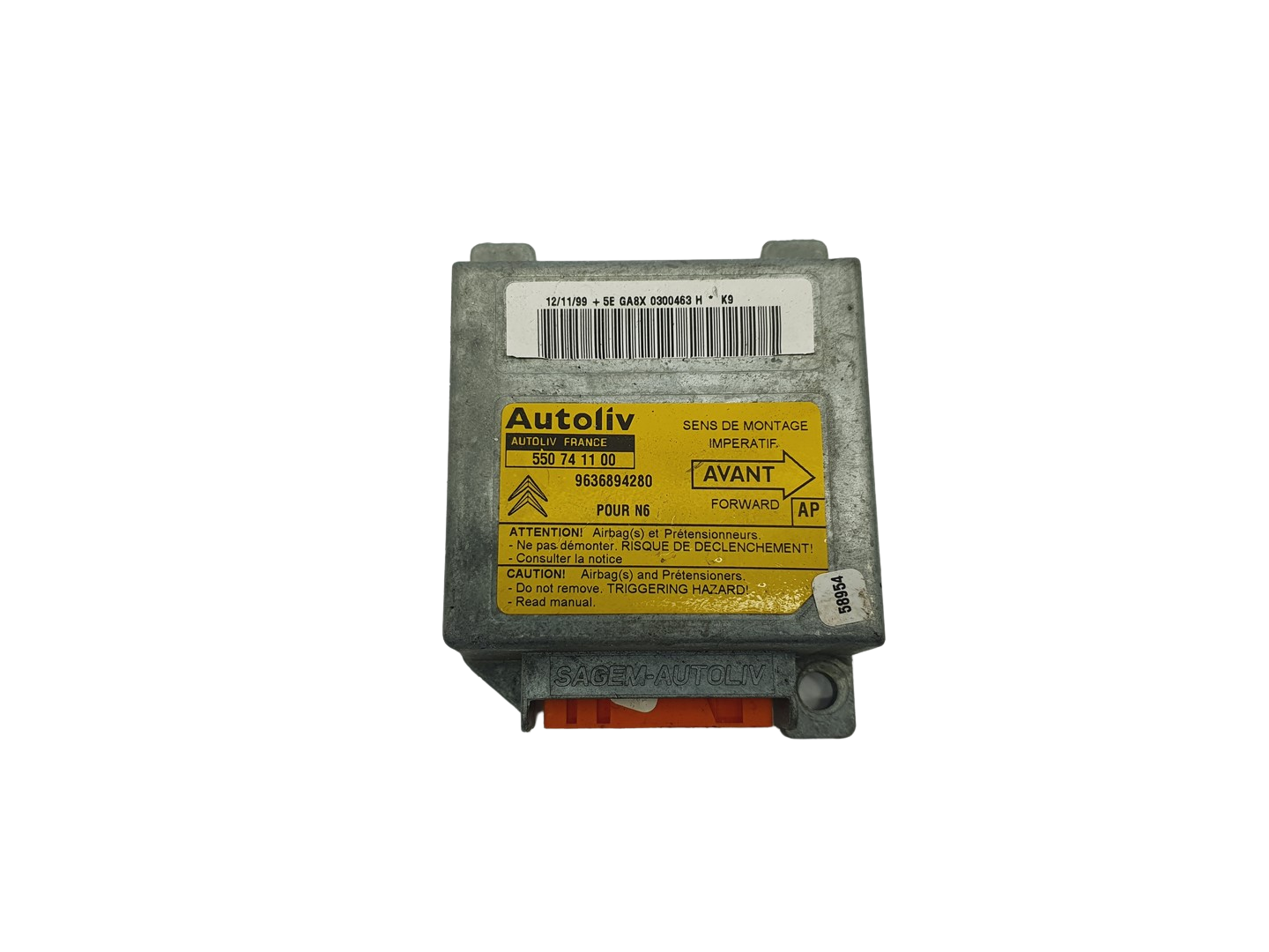 Controller 550741100 9636894280 PSA Autoliv 69136 main product photo