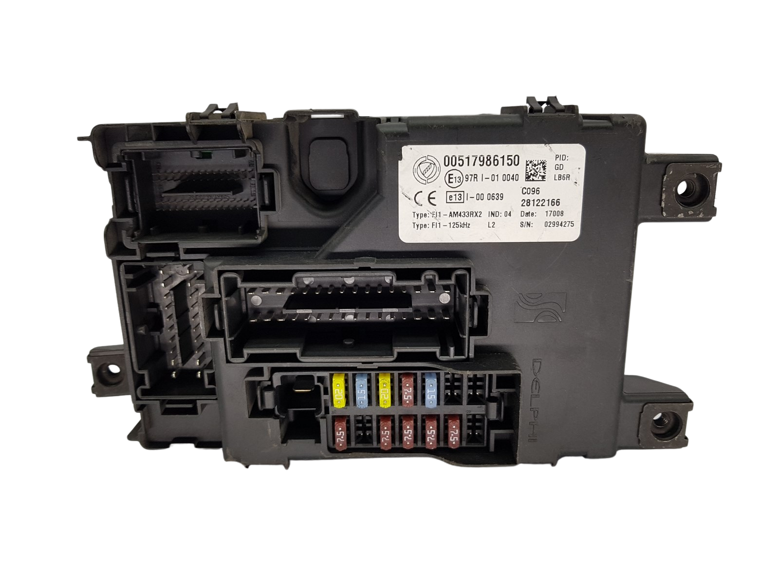 Fuse Box Fiat 00517986150 28122166 97RI-010040 Delphi 20379 main product photo