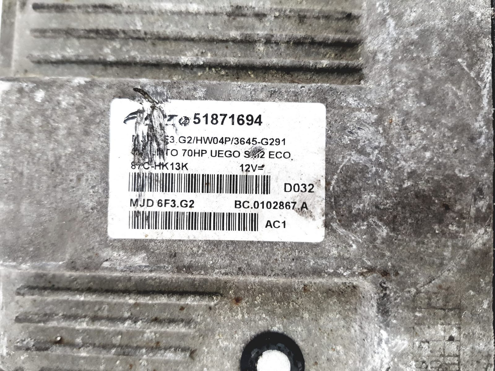 Controller 51871694 MJD6F3.G2 Fiat FPT main product photo