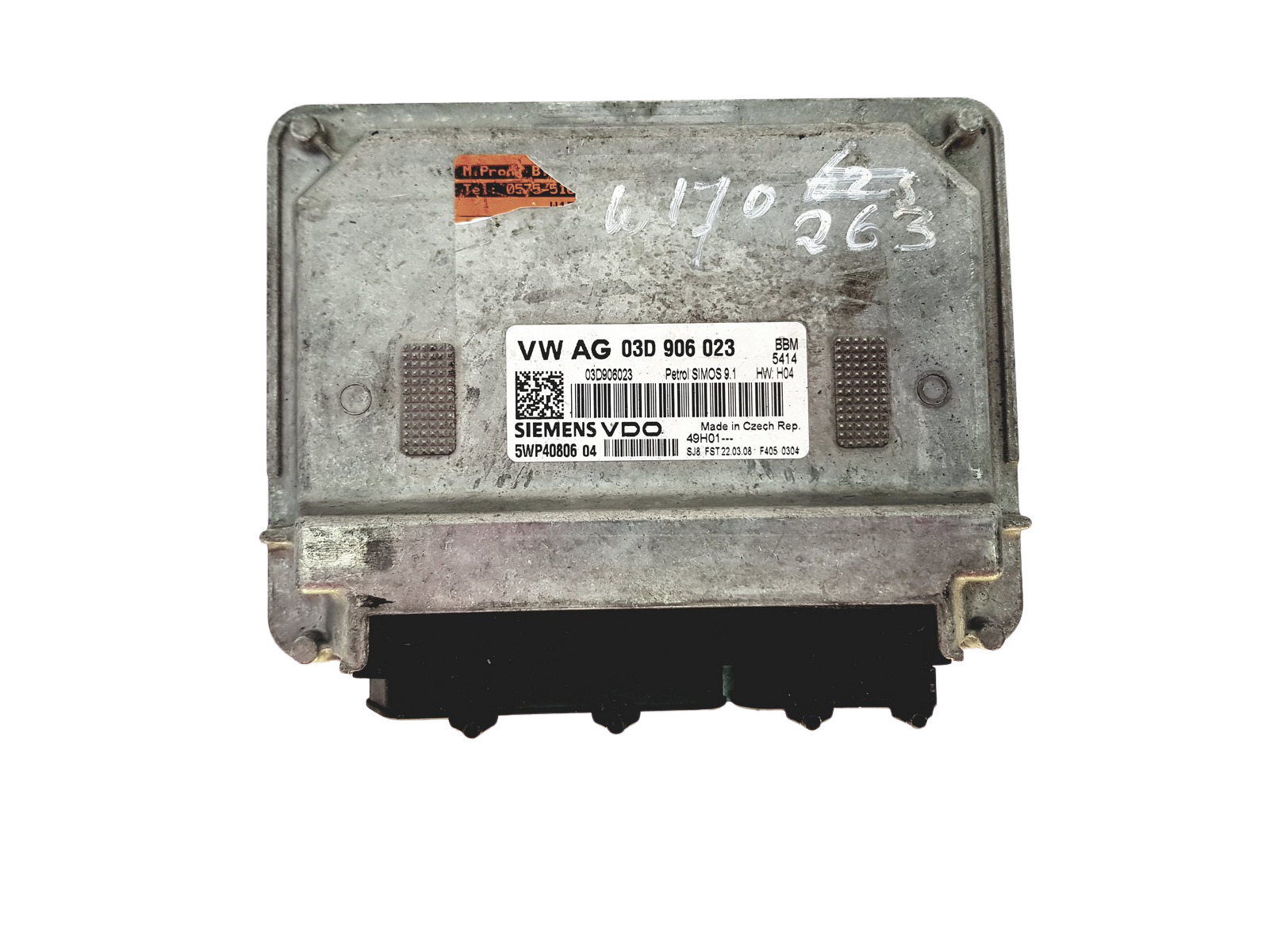 Controller 03D906023 5WP40806 04 VW SEAT SKODA Siemens 29526 main product photo
