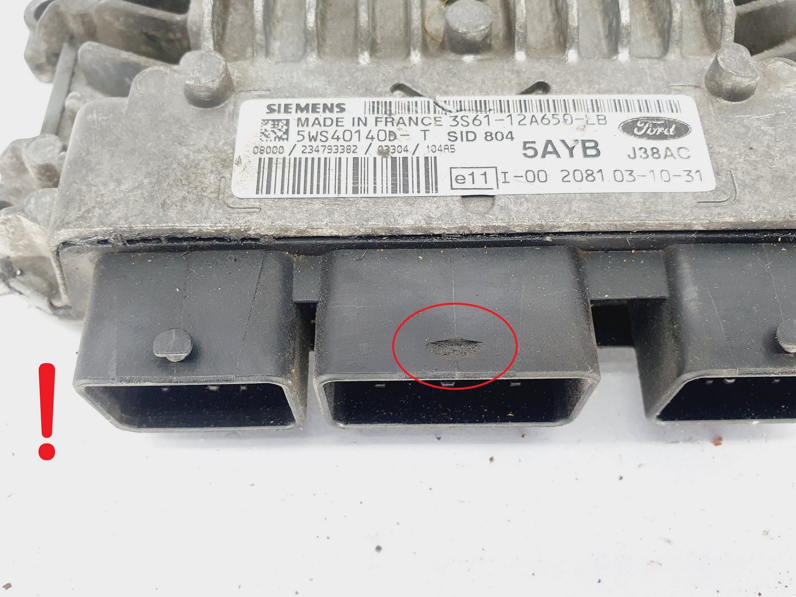 Controller 3S61-12A650-LB 5WS40140D-T SID 804 Ford Siemens 42844 main product photo