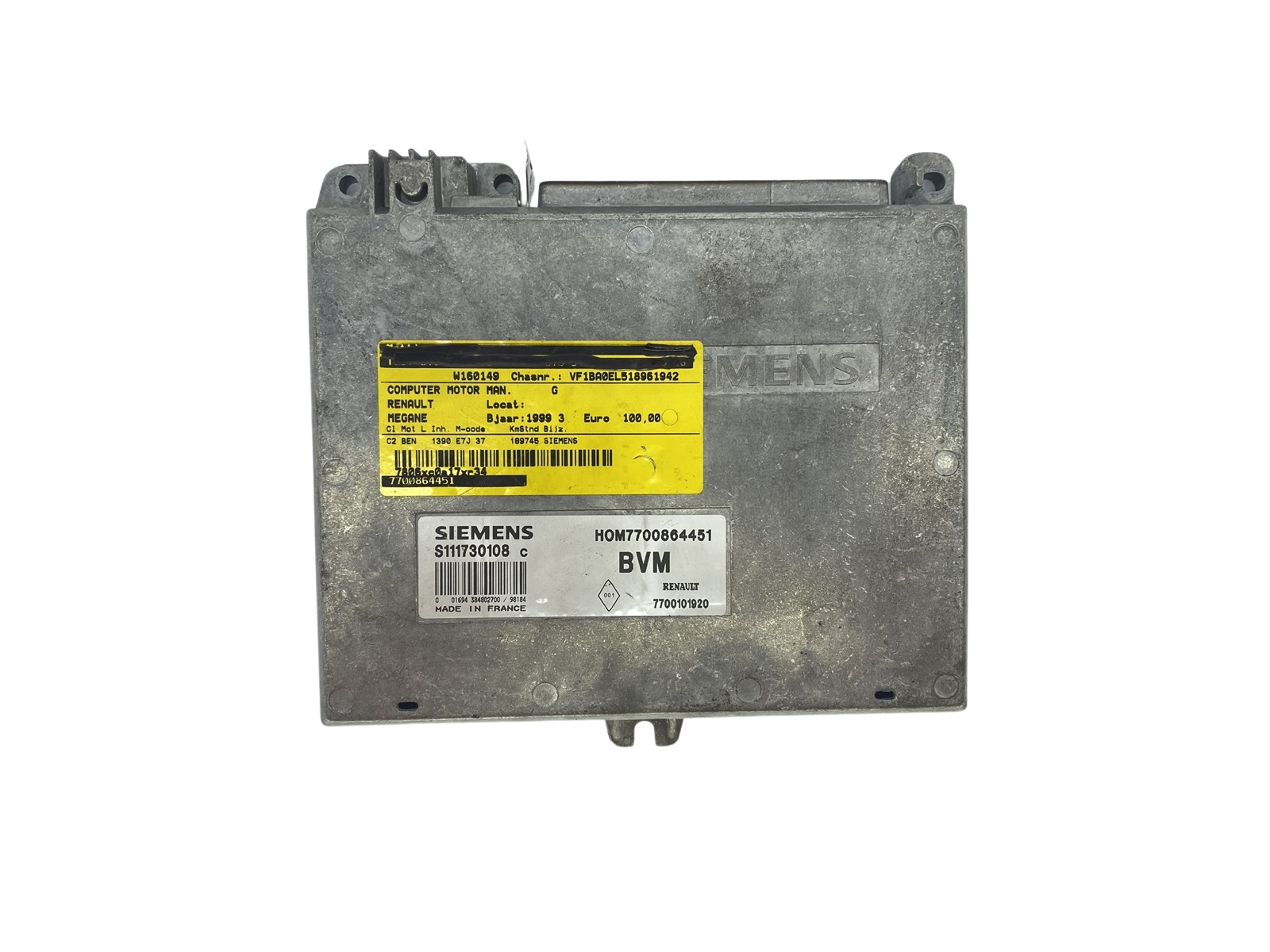 Controller S111730108C 7700864451 7700101920 Renault Siemens 57384 main product photo