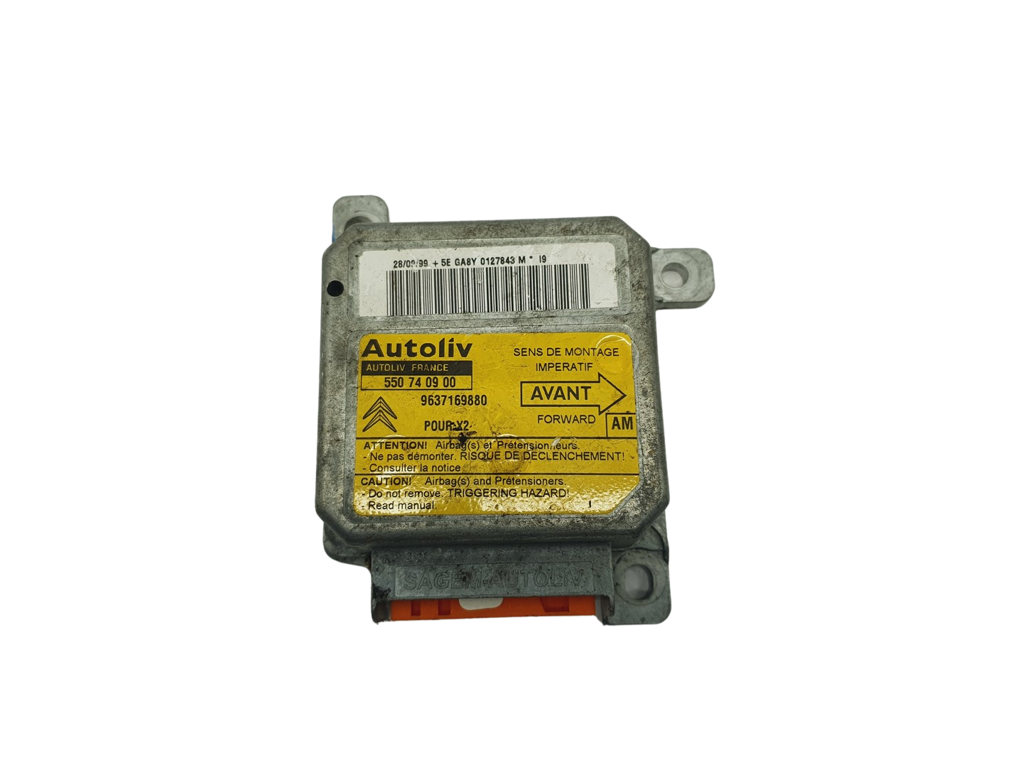 Controller 9637169880 550740900 Citroen Autoliv main product photo