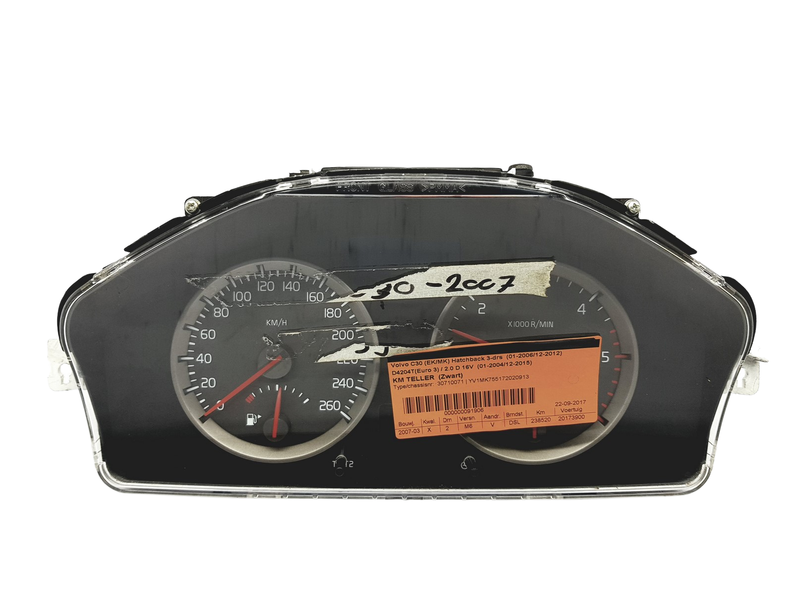 Speedometer/Instrument Cluster Volvo S40 V50 C30 30786344 30710071 52347 main product photo