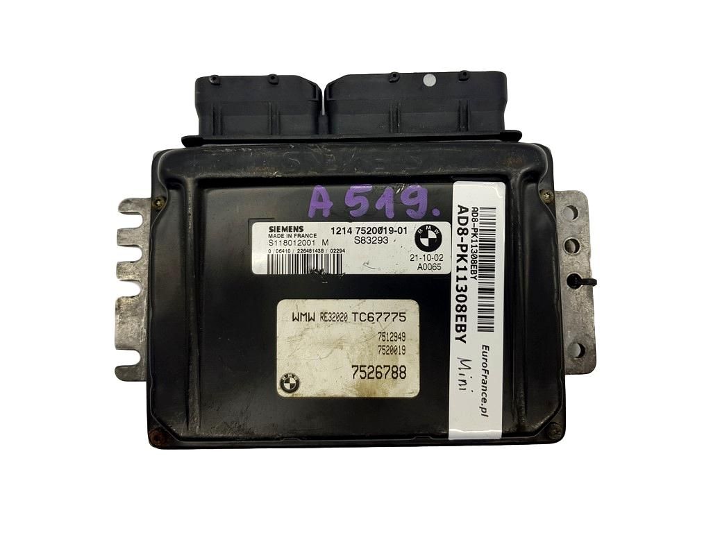 Engine Controller 7526788 S118012001M Mini Cooper S main product photo