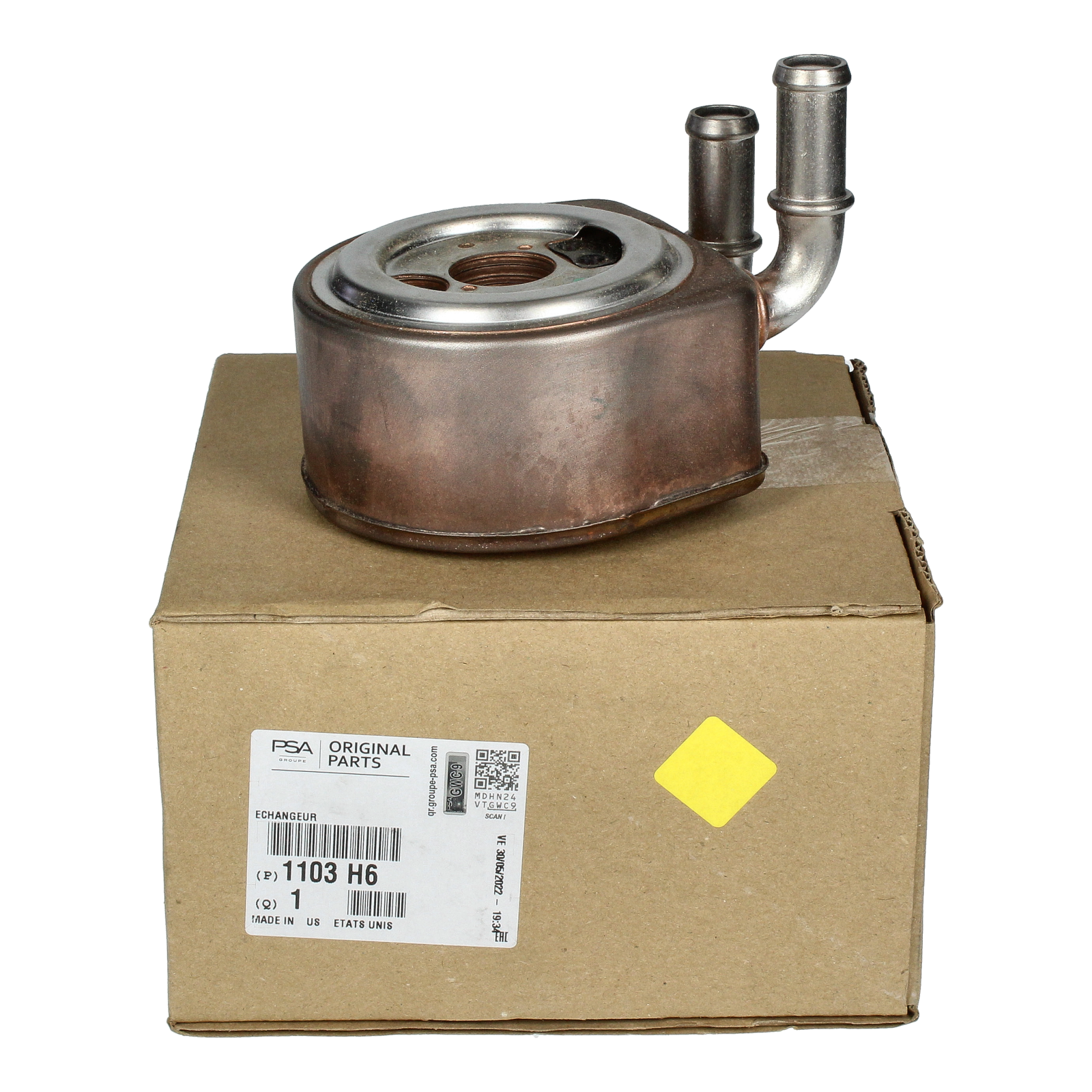 Engine Oil Coolerr New Original 1103H6 1103.H6 Citroen Peugeot main product photo
