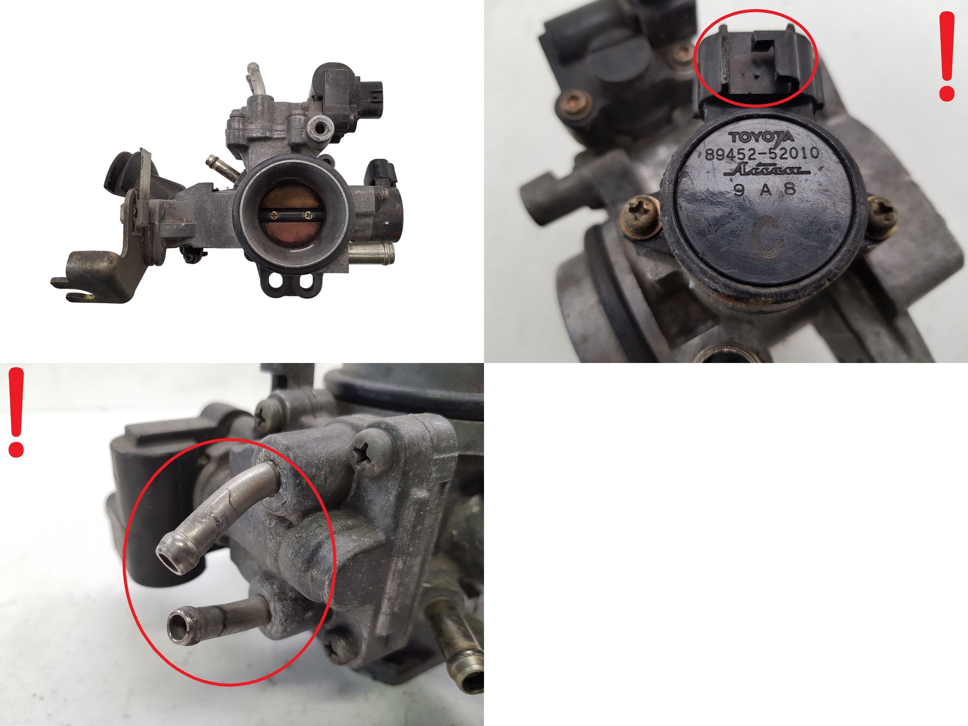 Air Throttle Body Daihatsu 89452-52010 136800-1480 1901 main product photo