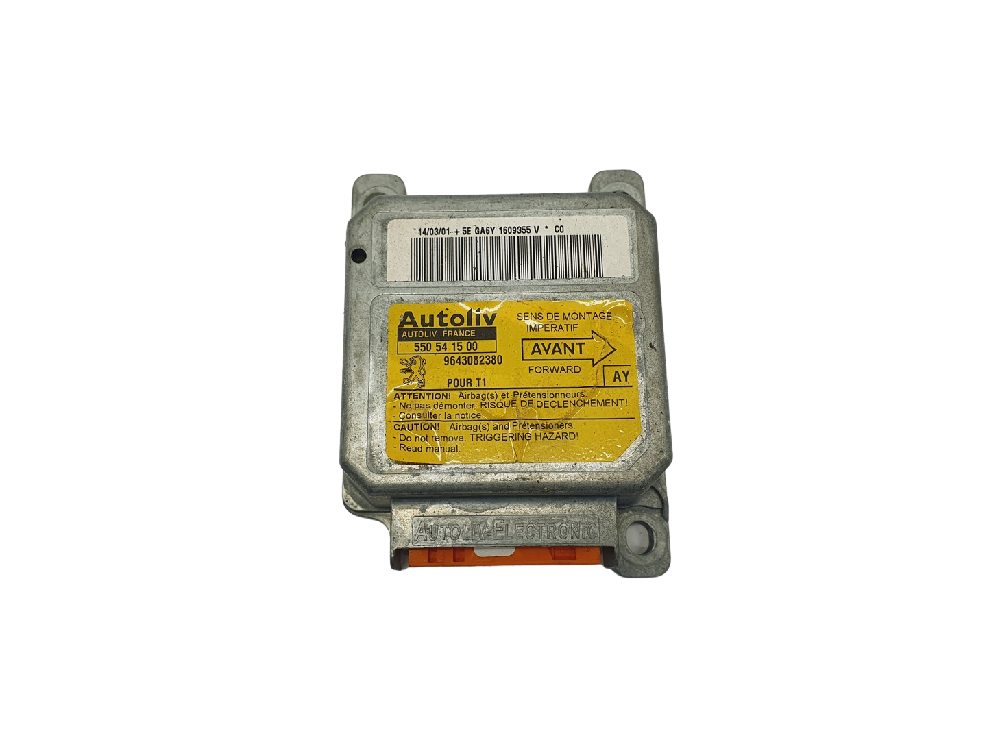 Controller 550541500 9643082380 PSA Autoliv 69041 main product photo