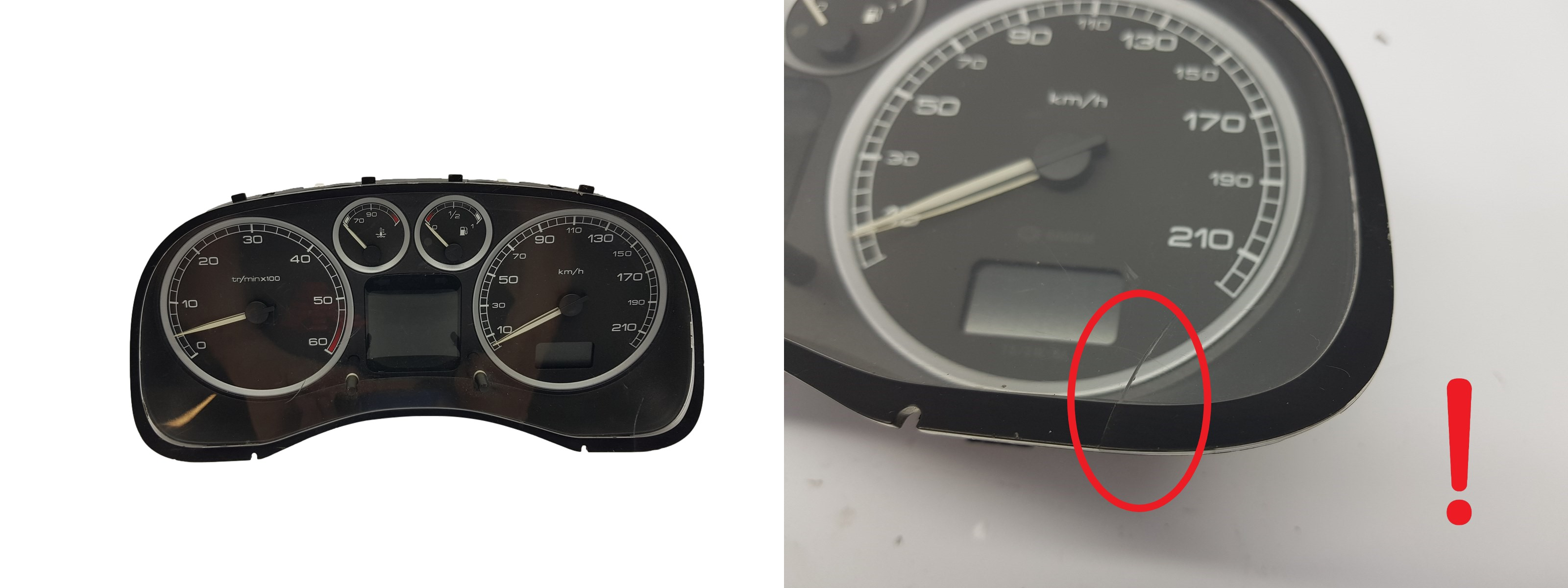 Speedometer/Instrument Cluster Peugeot 307 P9636708880 21655303-8 1349 main product photo