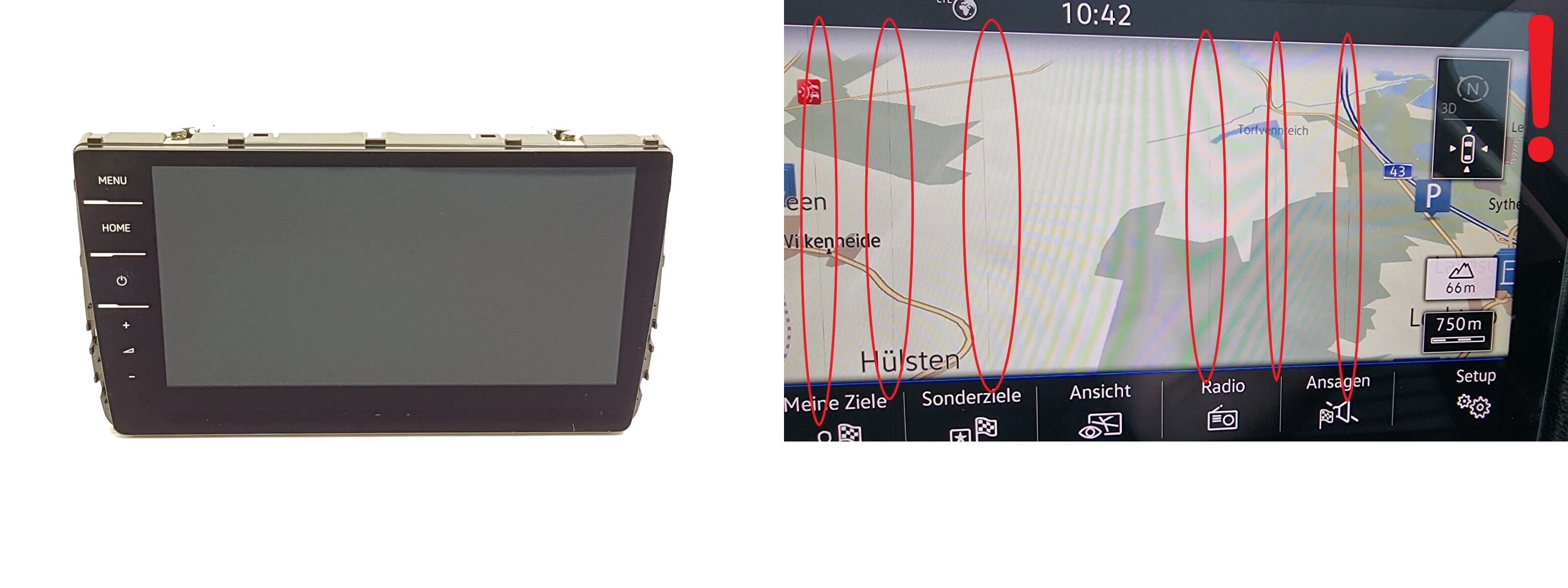 Navigation Display MIB2 Volkswagen 5G6919606 A2C15167300 Pixels 2 main product photo