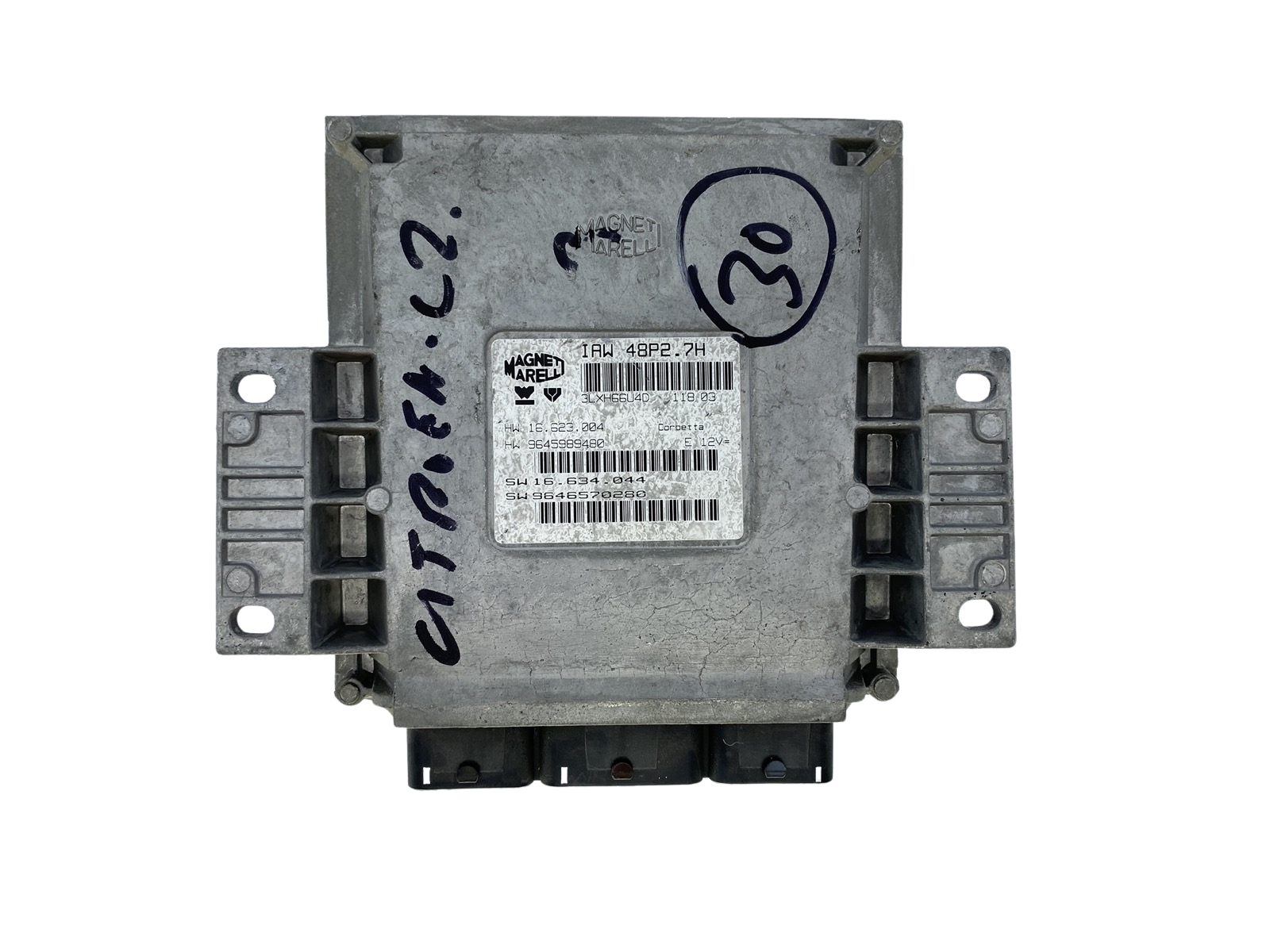 Controller PSA 9646570280 IAW48P2.7H 9645989480 Magneti Marelli 52403 main product photo