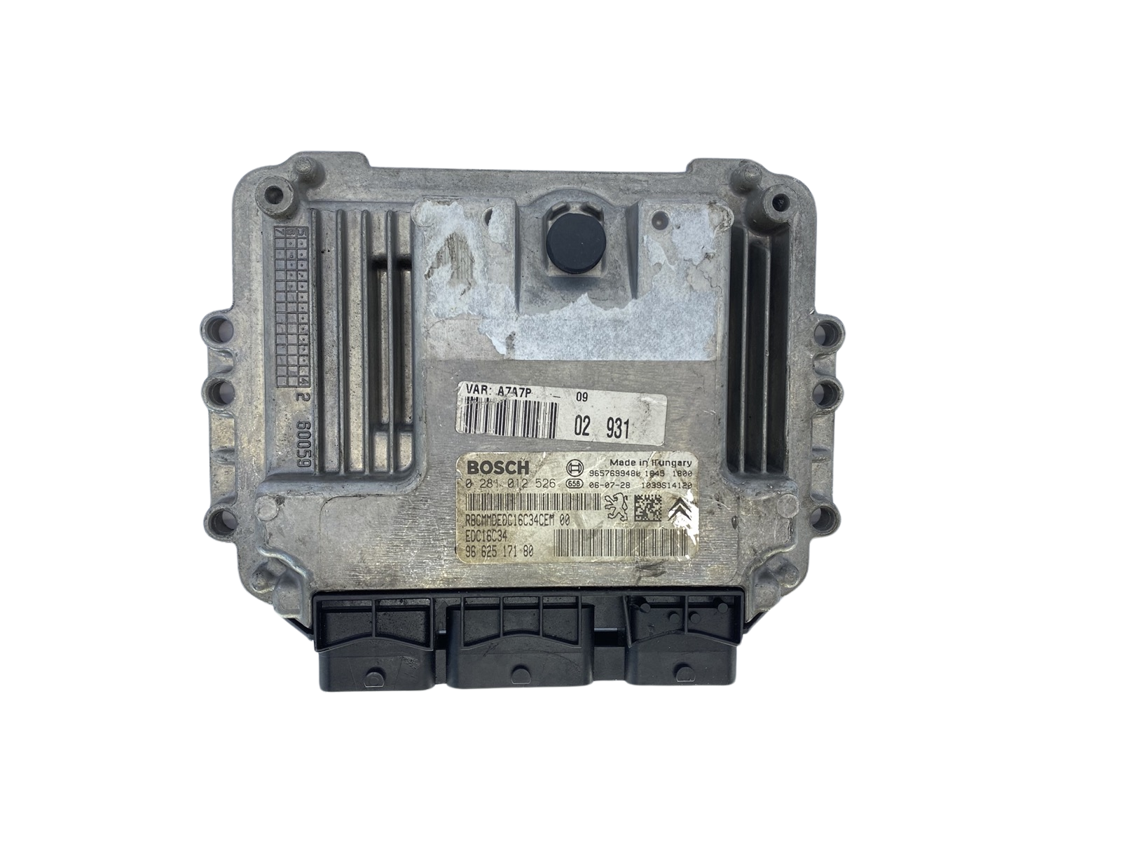 Controller 0281012526 9662517180 9657699480 PSA Bosch 60743 main product photo