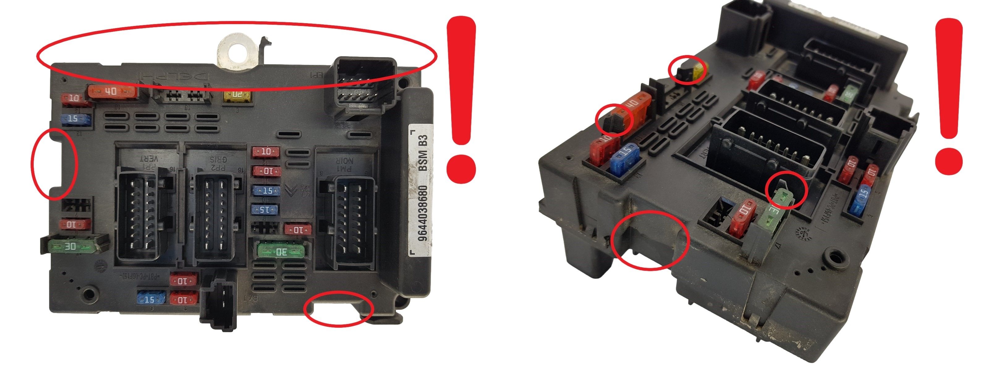 Controller BSM B3 9644038680 PSA Delphi 1411 main product photo