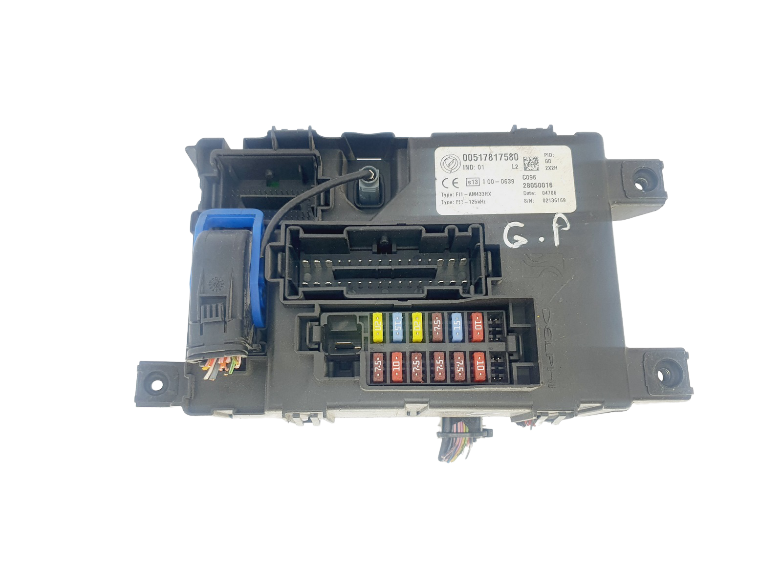 Fuse Box Fiat 00517817580 28050016 Delphi 40067 main product photo