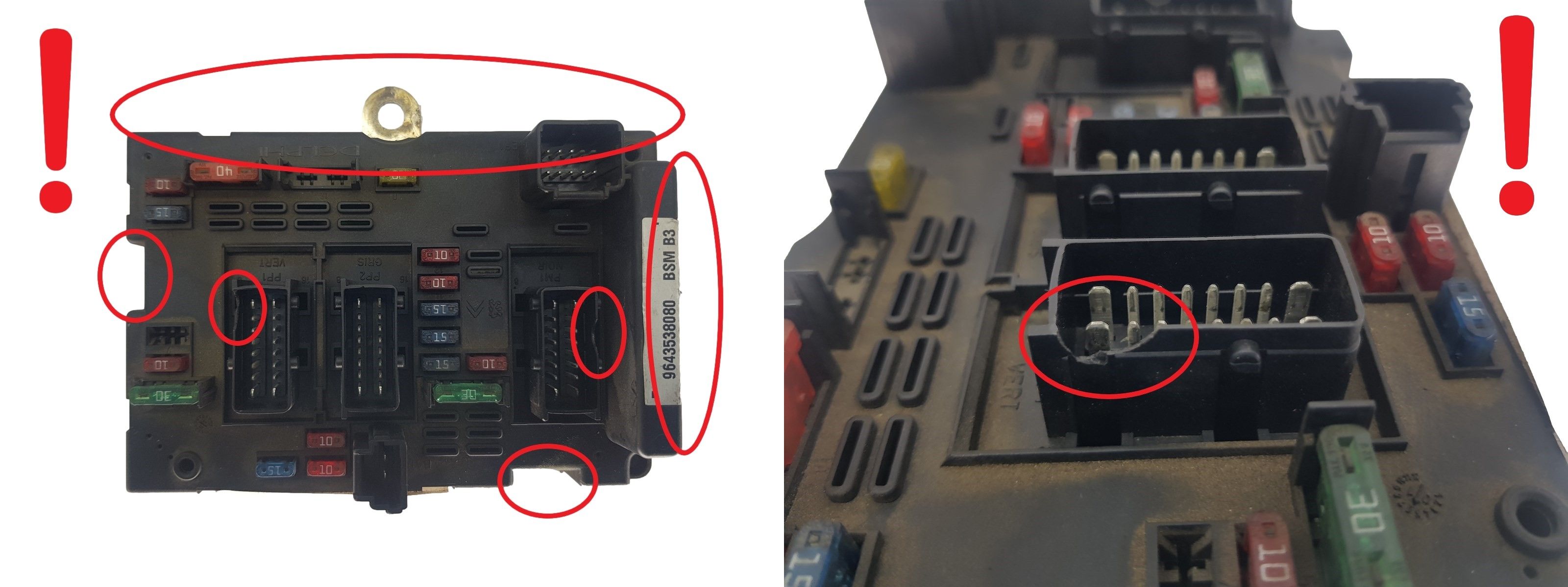 Controller BSM B3 9643538080 PSA Delphi 1852 main product photo
