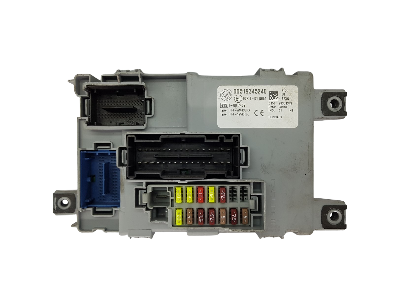 Controller BSI Fiat 00519345240 28354343 Delphi 19556 main product photo