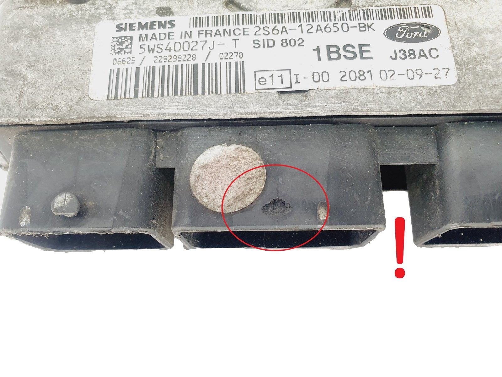 Controller 2S6A-12A650-BK 5WS40027J-T SID 802 Ford Siemens 45161 main product photo