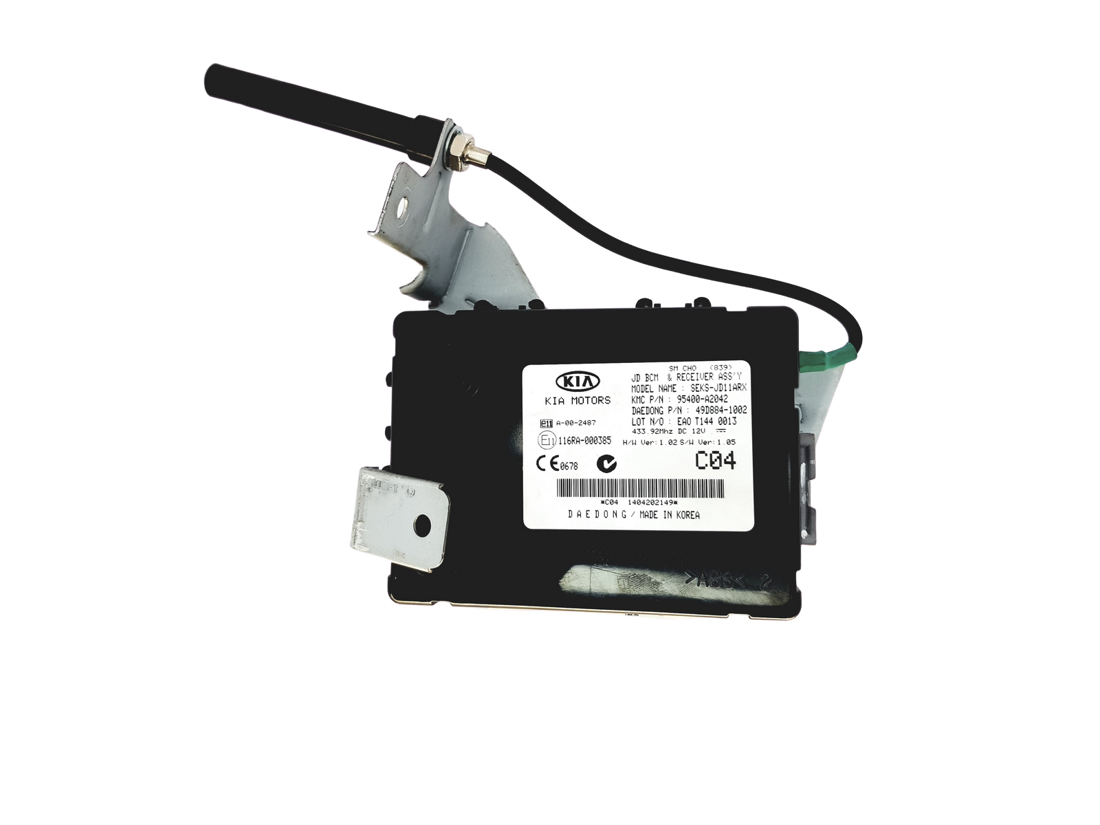 Controller BCM 95400-A2042 116RA-000385 KIA main product photo