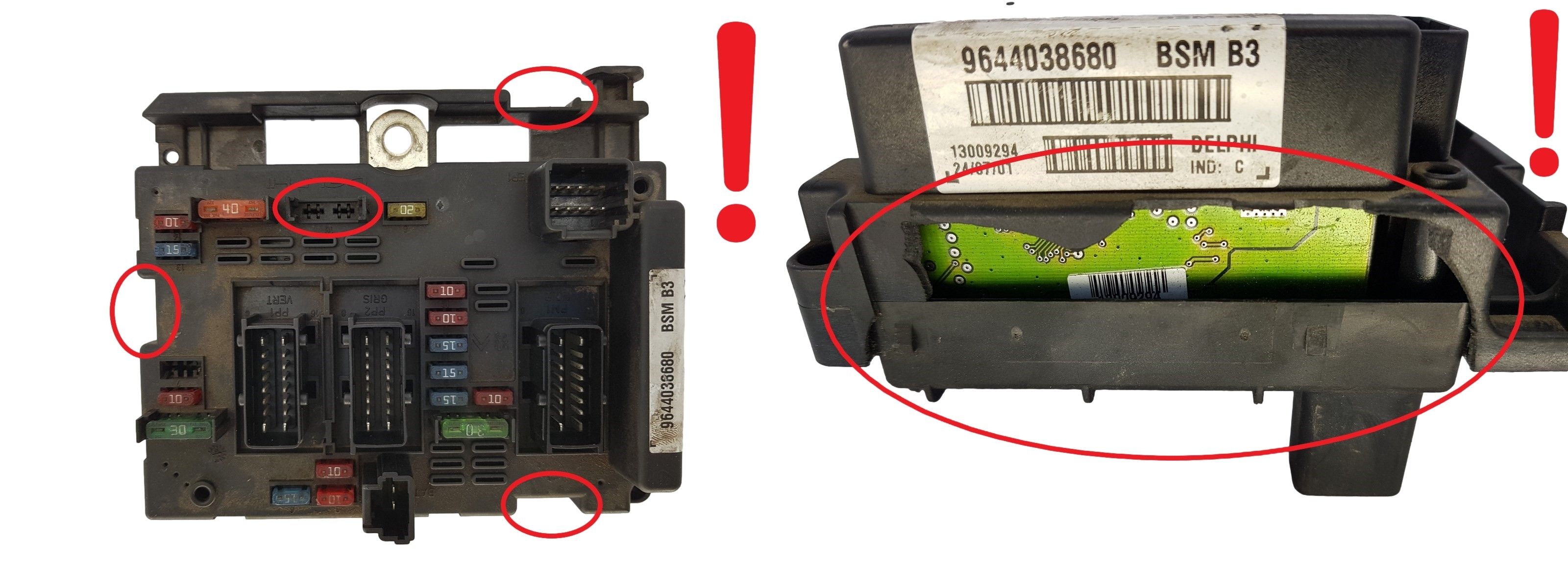 Controller BSM B3 9644038680 PSA Delphi 1503 main product photo