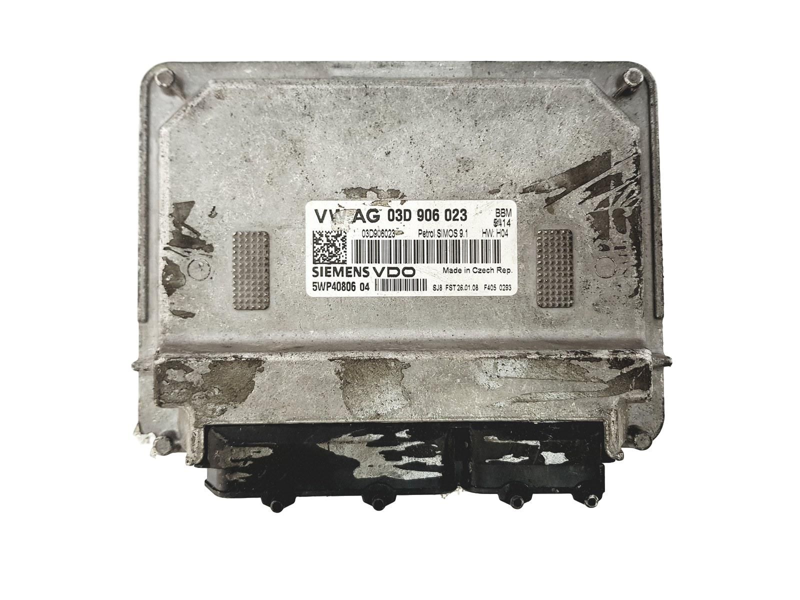 Controller 03D906023 5WP40806 04 VW SEAT SKODA Siemens 15673 main product photo