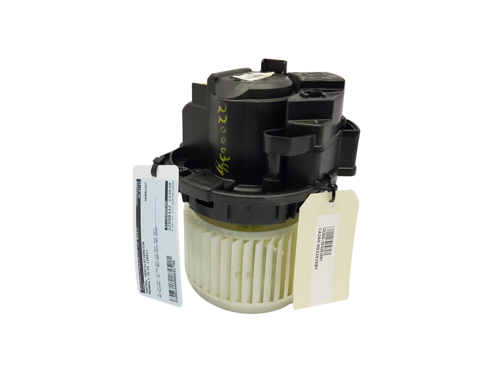 Heater Fan Blower Motor Renault Clio 5 Captur 272104788R DT1163605380 main product photo