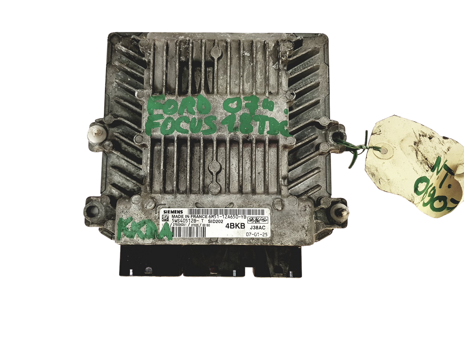 Controller 6M51-12A650-YB 5WS40512B-T Ford Siemens 27579 main product photo