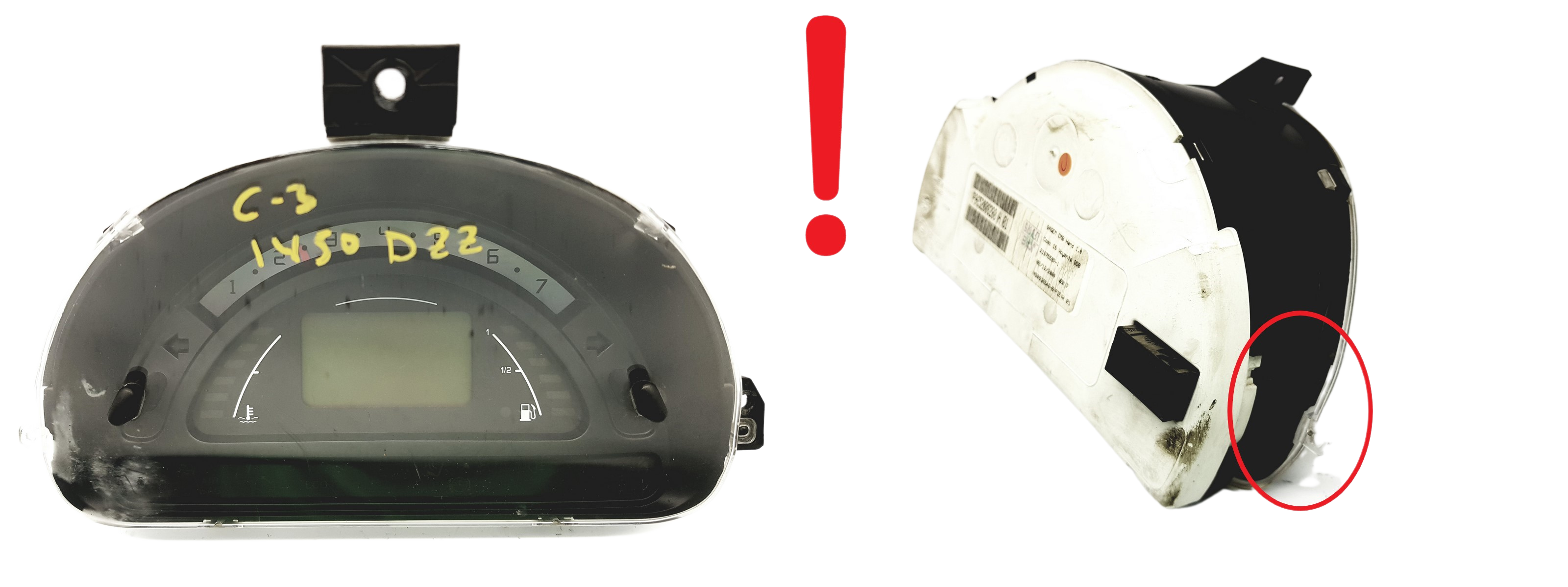 Speedometer/Instrument Cluster Citroen C2 C3 9652008280 H 01 59117 main product photo