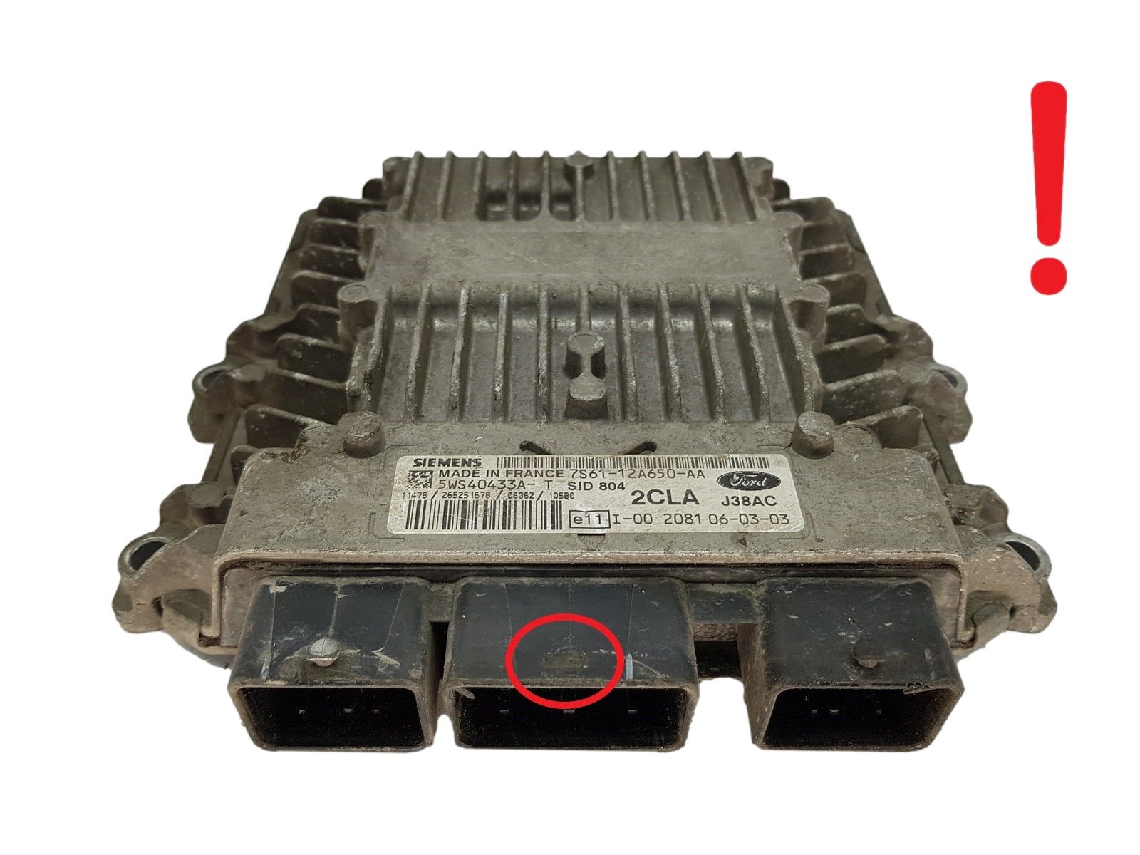 Controller 7S61-12A650-AA 5WS40433A-T SID 804 2CLA Ford Siemens 14868 main product photo