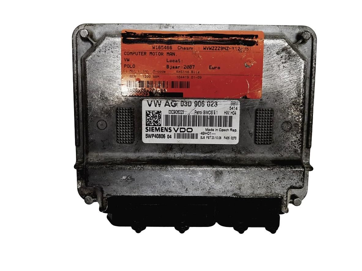 Controller 03D906023 5WP40806 04 VW SEAT SKODA Siemens main product photo