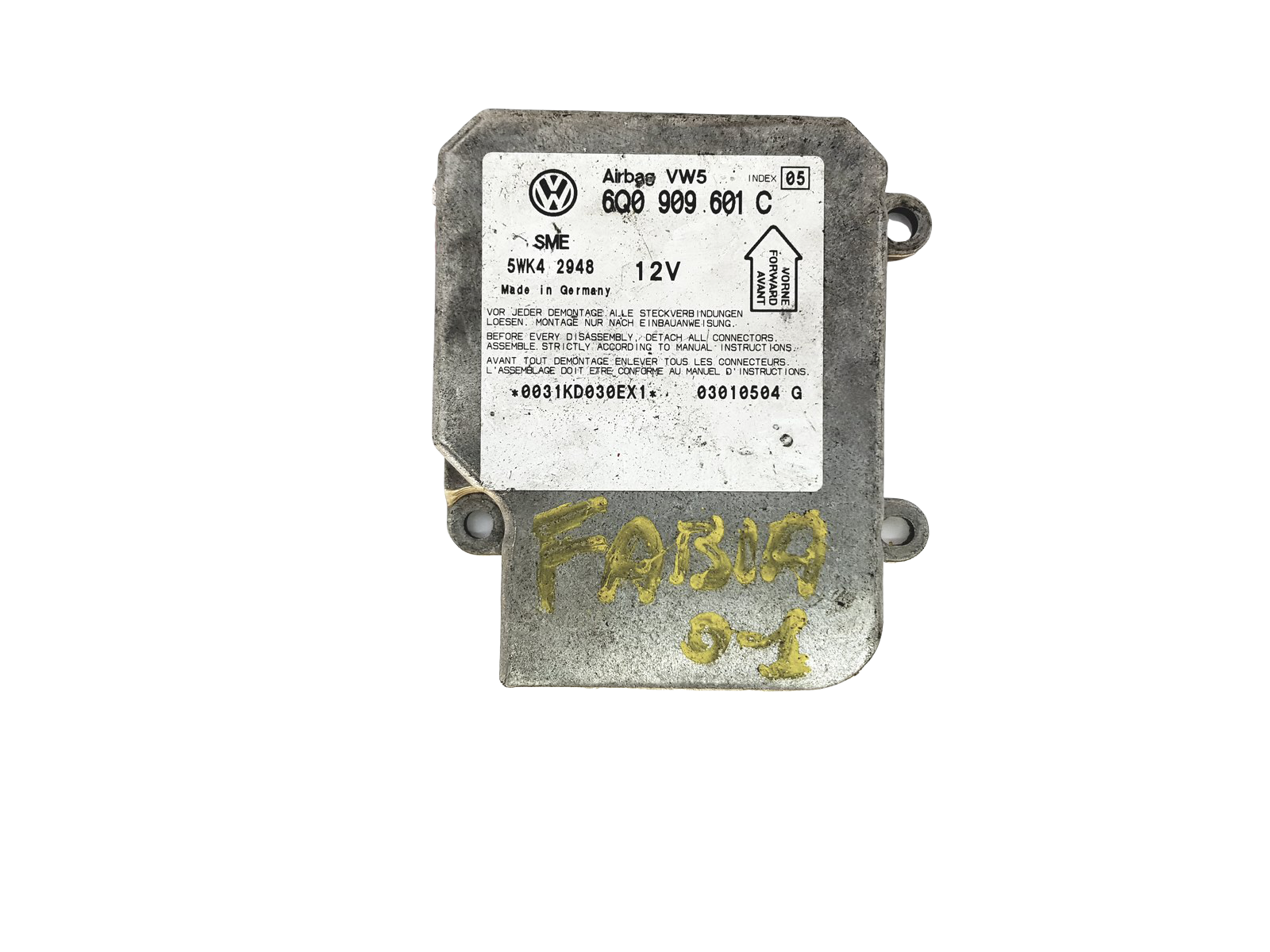 Controller Moduł 6Q0909601C 5WK42948 Skoda VW Siemens main product photo