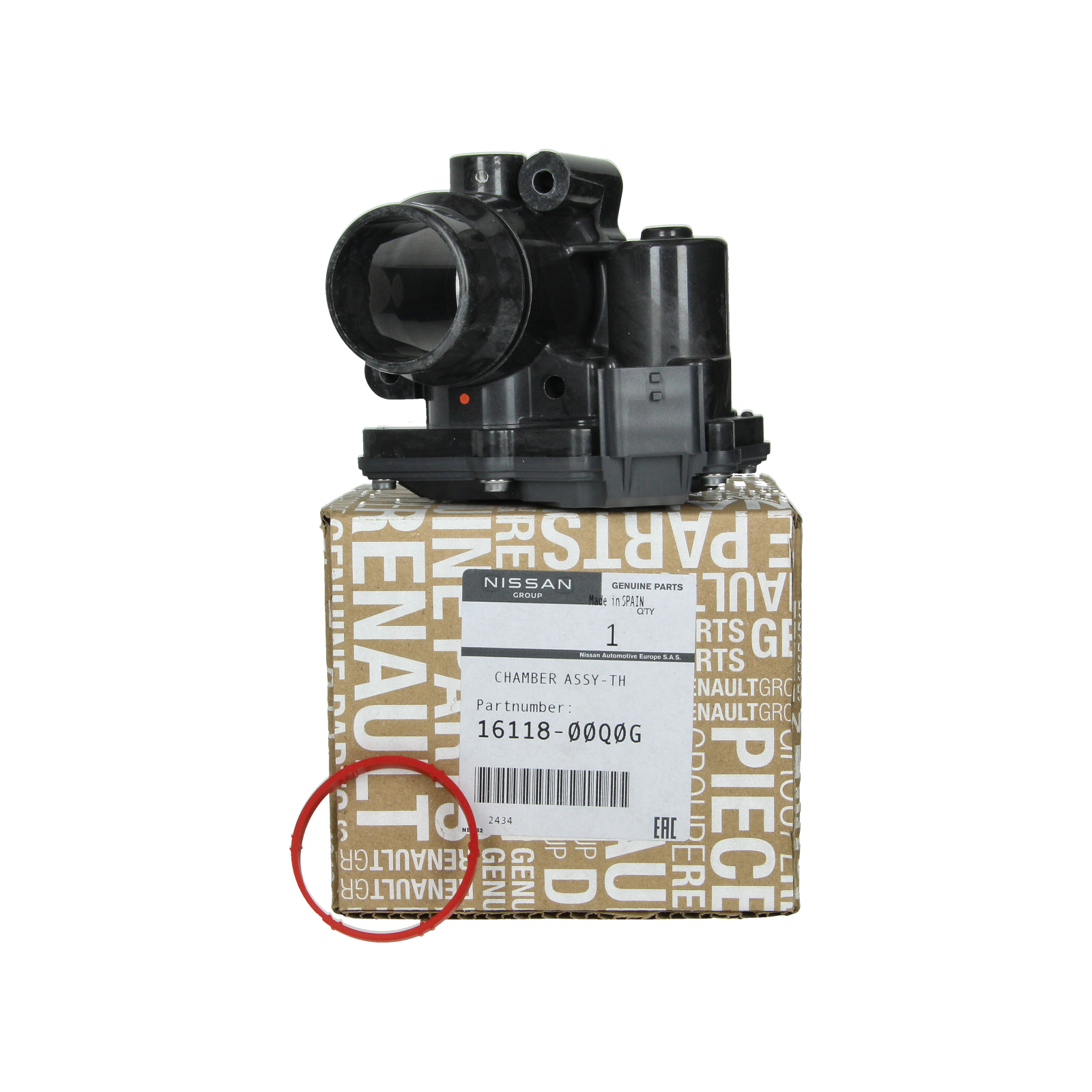 Throttle Body Valve Original 1611800Q0G 161A07304R Renault Nissan main product photo